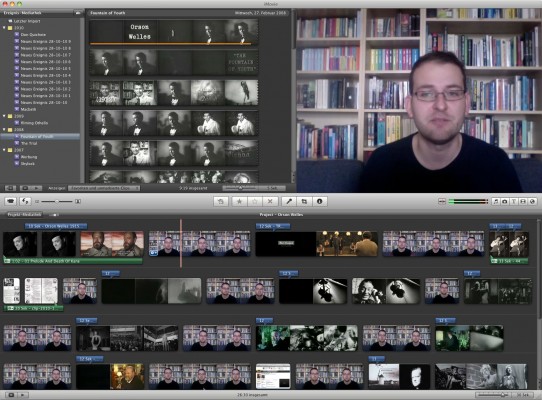 Erstellung des Films mit iMovie