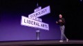 Steve Jobs sieht Apple zwischen Technik und Kunst. Szenenfoto einer Keynote Steve Jobs sieht Apple zwischen Technik und Kunst. Szenenfoto einer Keynote