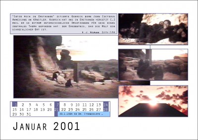 Kalender 2001: Odyssee im Weltraum zanjero.de