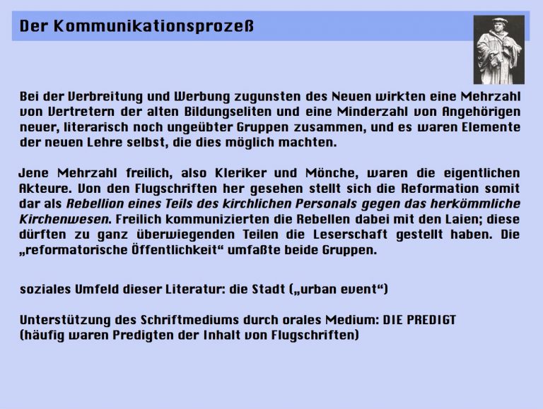 Medientheorie Reformation und Gutenberg zanjero.de