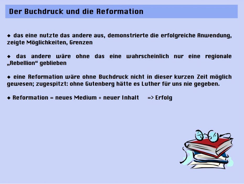 Buchdruck und Reformation