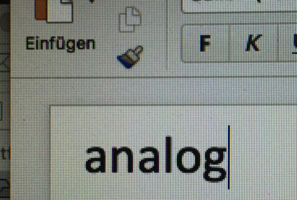 Analog und Digital sind zwei verschiedene Welten.