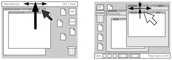 Für das Mac-Menü muss der Mauszeiger nicht so feinmotorisch platziert werden wie für Windows-Menüs.