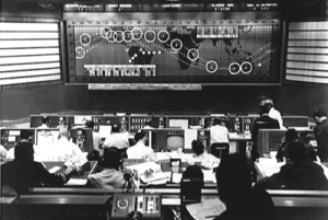 Kontrollzentrum im Cape Canaveral bei der „Mercury“-Mission 1962