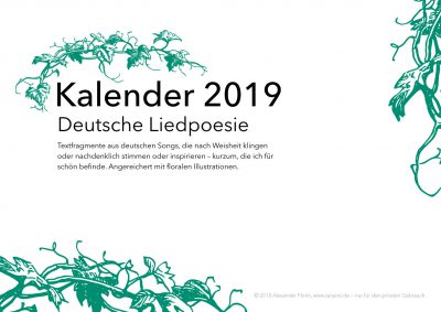 Cover Kalender 2019